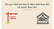 Sửa quy định giá bán lẻ điện sinh hoạt đối với người thuê nhà