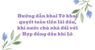 Hướng dẫn khai Tờ khai quyết toán tiền lãi dầu, khí nước chủ nhà đối với Hợp đồng dầu khí Lô