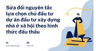 Sửa đổi nguyên tắc lựa chọn chủ đầu tư dự án đầu tư xây dựng nhà ở xã hội theo hình thức đấu thầu