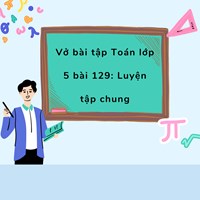 Vở bài tập Toán lớp 5 bài 129: Luyện tập chung có đáp án chi tiết