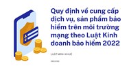 Quy định về cung cấp dịch vụ, sản phẩm bảo hiểm trên môi trường mạng theo Luật Kinh doanh bảo hiểm 2022