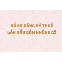 Hồ sơ đăng ký thuế lần đầu gồm những gì