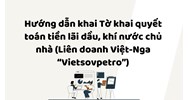 Hướng dẫn khai Tờ khai quyết toán tiền lãi dầu, khí nước chủ nhà (Liên doanh Việt-Nga “Vietsovpetro”)