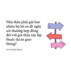 Nhà thầu phải gửi bao nhiêu bộ hồ sơ đề nghị xét thưởng hợp đồng đối với gói thầu xây lắp thuộc dự án giao thông?