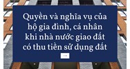 Quyền và nghĩa vụ của hộ gia đình, cá nhân khi nhà nước giao đất có thu tiền sử dụng đất