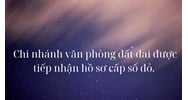 Chi nhánh văn phòng đăng ký đất đai được tiếp nhận hồ sơ cấp sổ đỏ