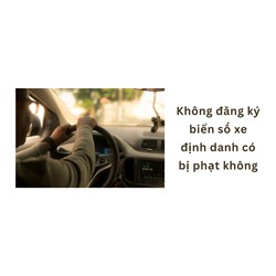Không đăng ký biển số xe định danh có bị phạt không?