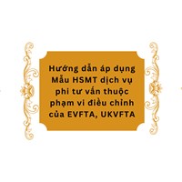 Hướng dẫn áp dụng Mẫu HSMT dịch vụ phi tư vấn thuộc phạm vi điều chỉnh của EVFTA, UKVFTA