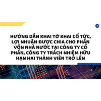 Hướng dẫn khai Tờ khai cổ tức, lợi nhuận được chia cho phần vốn nhà nước tại công ty cổ phần, công ty trách nhiệm hữu hạn hai thành viên trở lên
