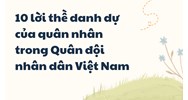 10 lời thề danh dự của quân nhân trong Quân đội nhân dân Việt Nam