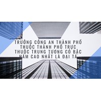Trưởng Công an thành phố thuộc thành phố trực thuộc Trung tương có bậc hàm cao nhất là Đại tá