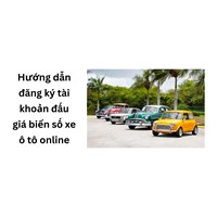 Hướng dẫn đăng ký tài khoản đấu giá biển số xe ô tô online