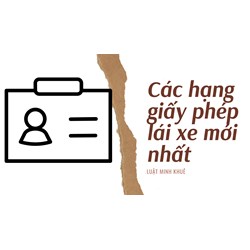 Các hạng giấy phép lái xe mới nhất