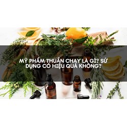 Mỹ phẩm thuần chay là gì? Sử dụng có hiệu quả không?