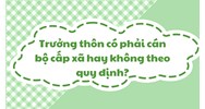 Trưởng thôn có phải cán bộ cấp xã hay không theo quy định?