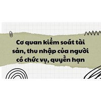 Cơ quan kiểm soát tài sản, thu nhập của người có chức vụ, quyền hạn