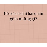 Hồ sơ kê khai hải quan gồm những gì