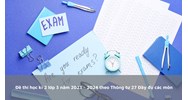 Đề thi học kì 2 lớp 3 theo Thông tư 27 Đầy đủ các môn