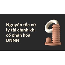 Nguyên tắc xử lý tài chính khi cổ phần hóa DNNN