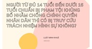Người từ đủ 14 tuổi đến dưới 16 tuổi chuẩn bị phạm tội khủng bố nhằm chống chính quyền nhân dân thì có bị truy cứu trách nhiệm hình sự không?