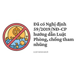 Đã có Nghị định 59/2019/NĐ-CP hướng dẫn Luật Phòng, chống tham nhũng