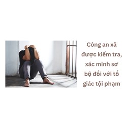 Công an xã được kiểm tra, xác minh sơ bộ đối với tố giác tội phạm