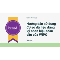 Hướng dẫn sử dụng Cơ sở dữ liệu đăng ký nhãn hiệu toàn cầu của WIPO