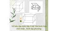 Vở bài tập Toán lớp 5 bài 104 Hình hộp chữ nhật. Hình lập phương