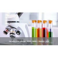 Cân bằng phản ứng sau: Al2O3 + NaOH → NaAlO2 + H2O