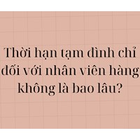 Thời hạn tạm đình chỉ đối với nhân viên hàng không là bao lâu?