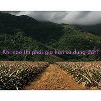 Khi nào thì phải gia hạn sử dụng đất?