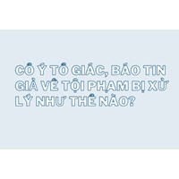 Cố ý tố giác, báo tin giả về tội phạm bị xử lý như thế nào?