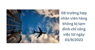 08 trường hợp nhân viên hàng không bị tạm đình chỉ công việc mới nhất