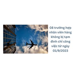 08 trường hợp nhân viên hàng không bị tạm đình chỉ công việc mới nhất