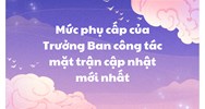 Mức phụ cấp của Trưởng Ban công tác mặt trận mới nhất năm 2024