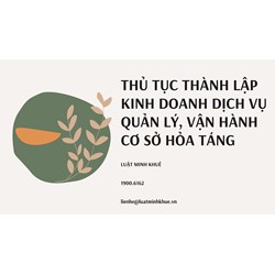 Thủ tục thành lập kinh doanh dịch vụ quản lý, vận hành cơ sở hỏa táng
