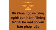 Chính thức ban hành Thông tư 13/2023/TT-BKHCN bãi bỏ 13 văn bản quy phạm pháp luật