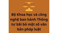 Chính thức ban hành Thông tư 13/2023/TT-BKHCN bãi bỏ 13 văn bản quy phạm pháp luật
