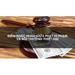 Điểm khác nhau giữa phạt vi phạm và bồi thường thiệt hại