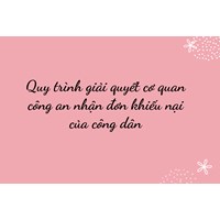 Quy trình giải quyết cơ quan công an nhận đơn khiếu nại của công dân