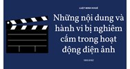 Những nội dung và hành vi bị nghiêm cấm trong hoạt động điện ảnh