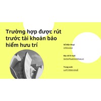 Trường hợp được rút trước tài khoản bảo hiểm hưu trí
