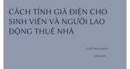 Cách tính giá điện cho sinh viên và người lao động thuê nhà