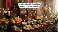 Lễ Vật, Mâm Cỗ Cúng Rằm Tháng 7 chi tiết, chuẩn nhất