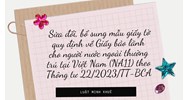 Mẫu Giấy bảo lãnh cho người nước ngoài thường trú tại Việt Nam