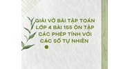 Giải vở bài tập Toán 4 bài 155 Ôn tập về các phép tính với số tự nhiên