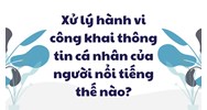 Xử lý hành vi công khai thông tin cá nhân của người nổi tiếng thế nào?