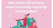 Bao nhiêu tuổi thì được quan hệ tình dục hợp pháp theo quy định?