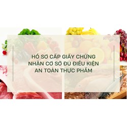 Hồ sơ cấp Giấy chứng nhận cơ sở đủ điều kiện an toàn thực phẩm