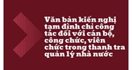 Văn bản kiến nghị tạm đình chỉ công tác đối với cán bộ, công chức, viên chức trong thanh tra quản lý nhà nước
